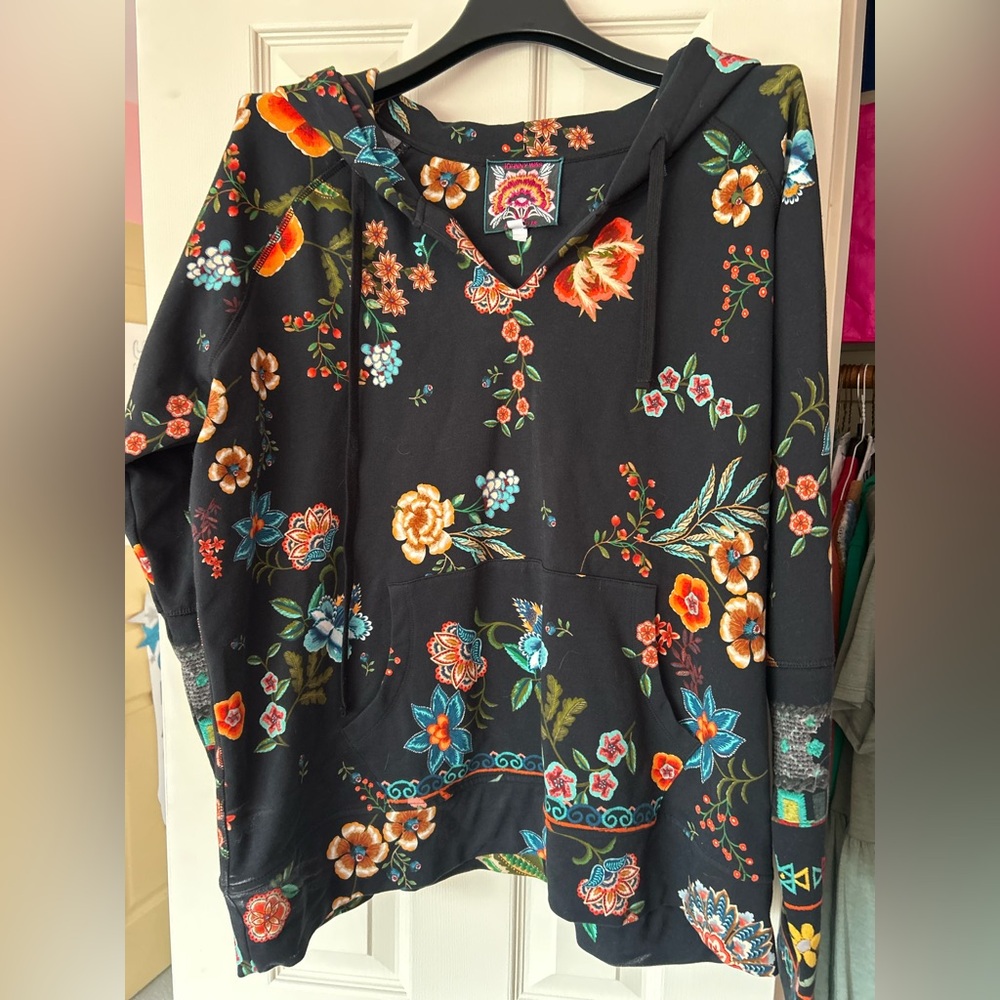 Johnny Was - Floral Patterned Hoodie